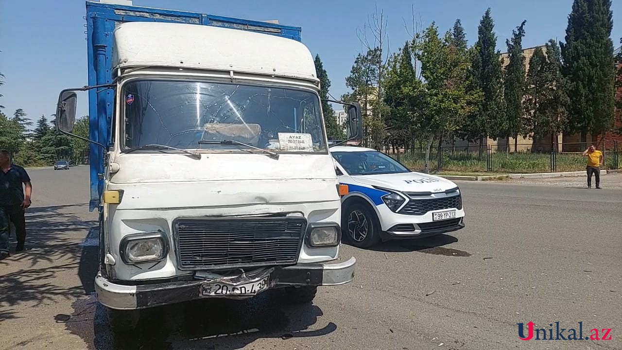 Gəncədə zəncirvari qəza - FOTOLAR